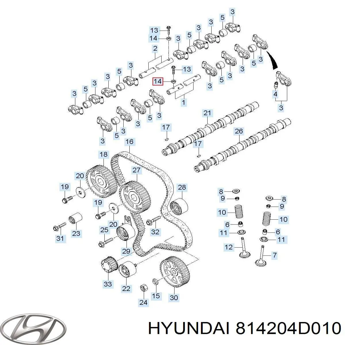 Купить 814204D010 Hyundai/Kia Замок двери задней правой