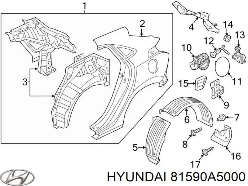  81590A5000 Hyundai/Kia