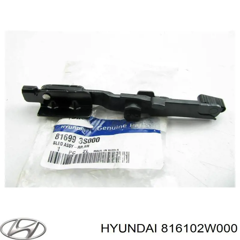 816102W000 Hyundai/Kia Стекло люка крыши