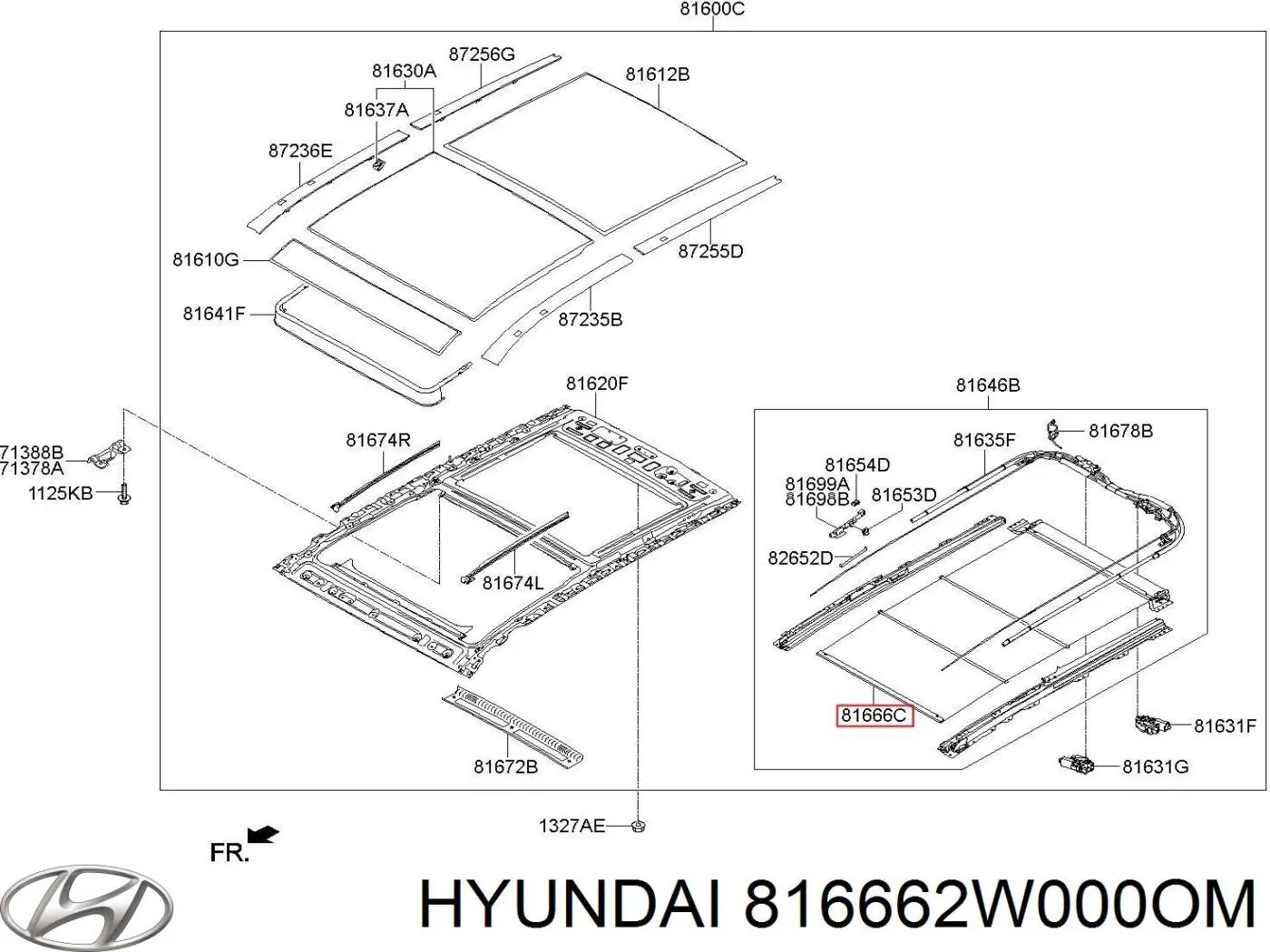  816662W000OM Hyundai/Kia