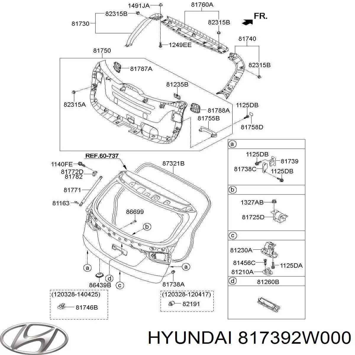  817392W000 Hyundai/Kia