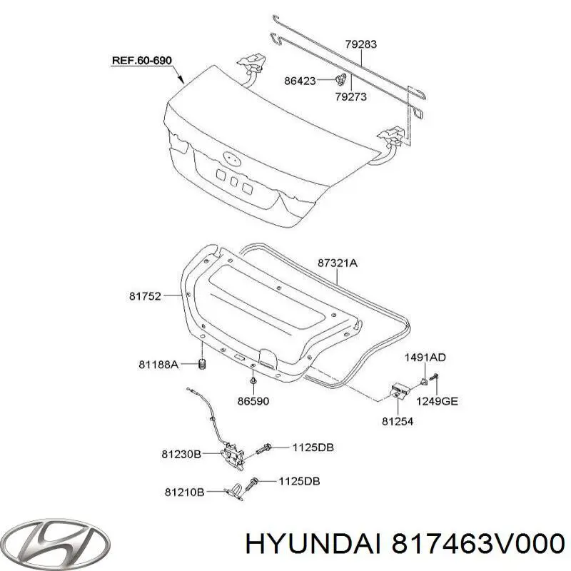 Купить 817463V000 Hyundai/Kia 