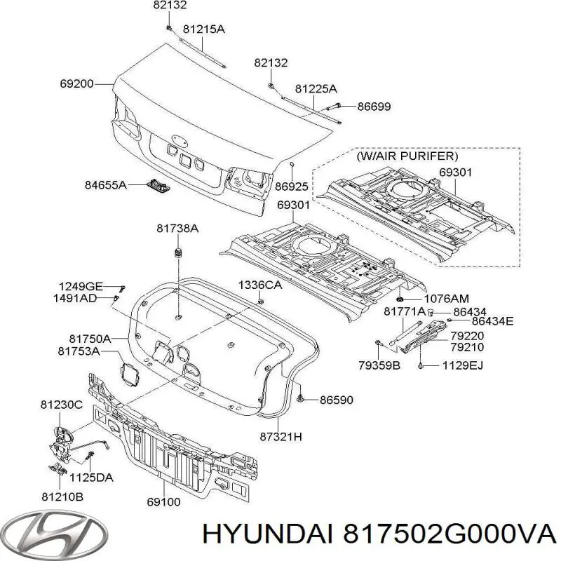  817502G000VA Hyundai/Kia