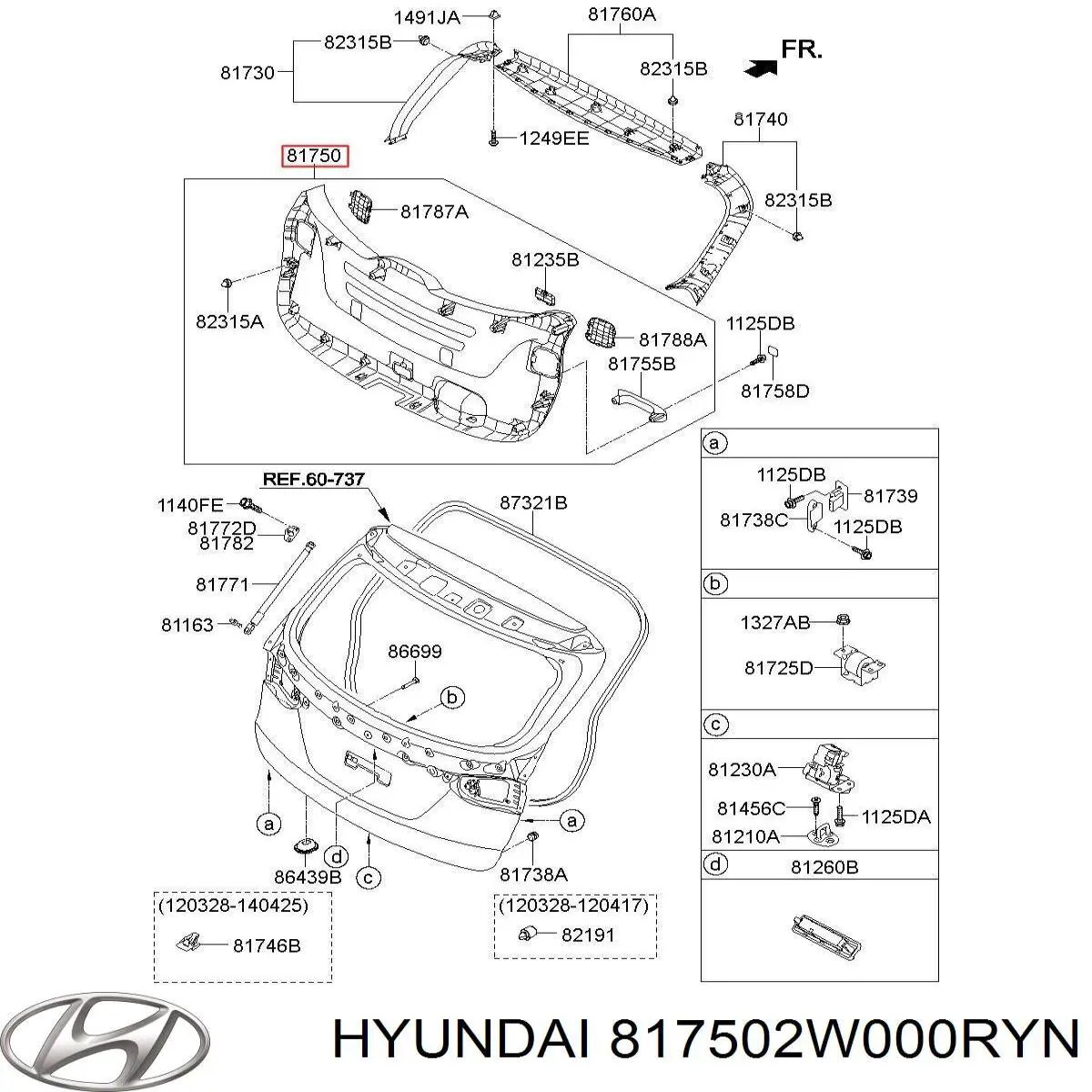 817502W000RYN Hyundai/Kia 