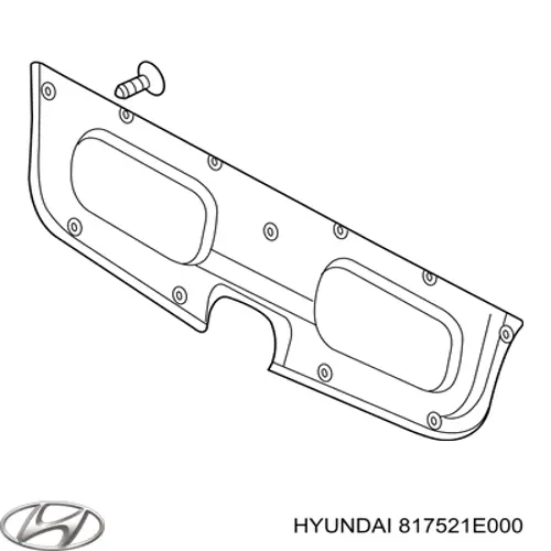 Обшивка (облицовка) крышки багажника (двери 3/5-й задней) на Hyundai Accent MC
