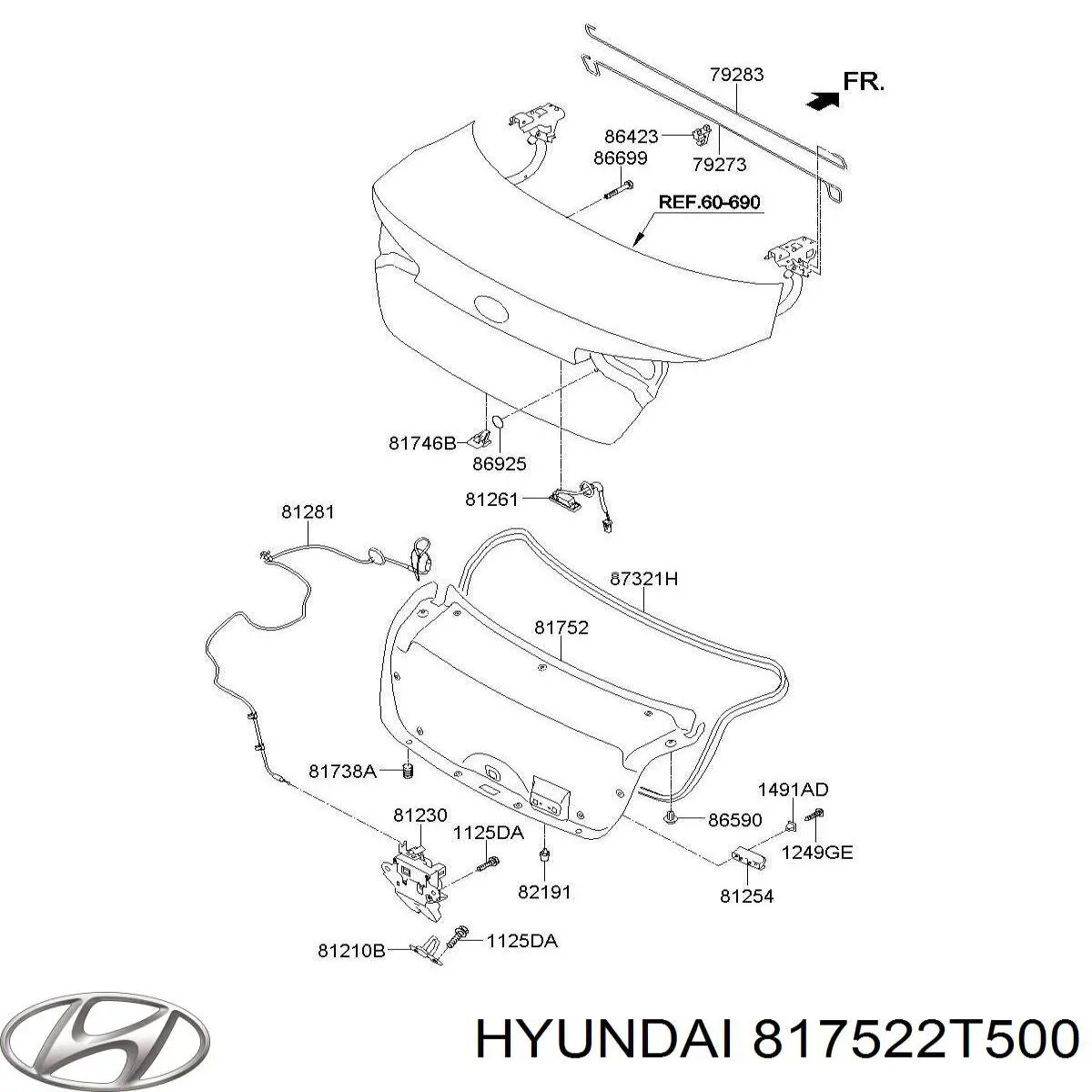  Hyundai/Kia 817522T500 цена, от 64.19 USD