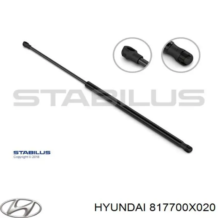 Купить 817700X020 Hyundai/Kia Амортизатор двери багажника