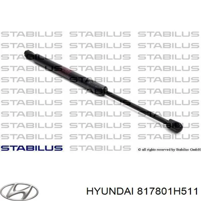 817801H511 Hyundai/Kia Амортизатор крышки багажника