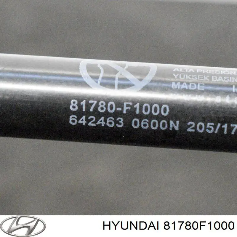 81780F1000 Hyundai/Kia amortecedor de tampa de porta-malas (de 3ª/5ª porta traseira)