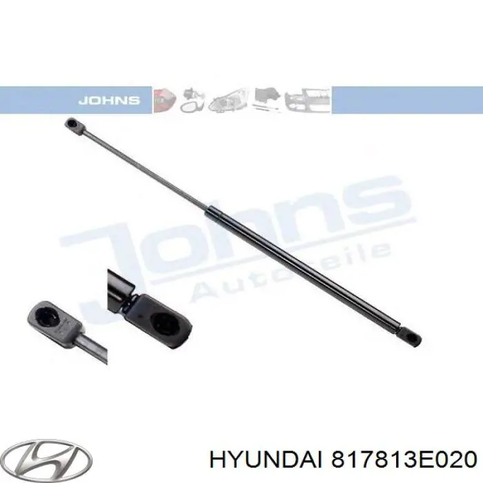817813E020 Hyundai/Kia amortecedor de tampa de porta-malas (de 3ª/5ª porta traseira)