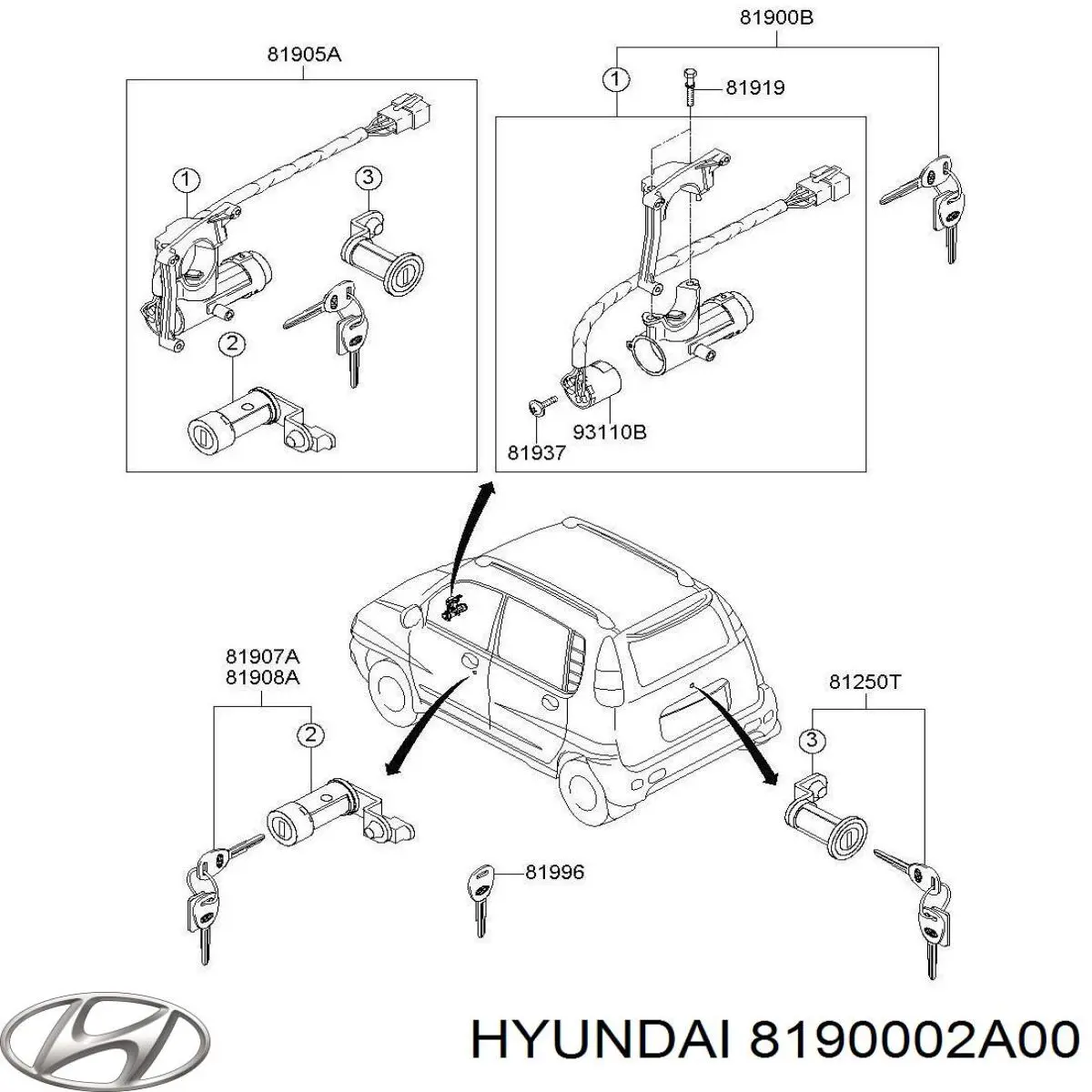 8190002A00 Hyundai/Kia 