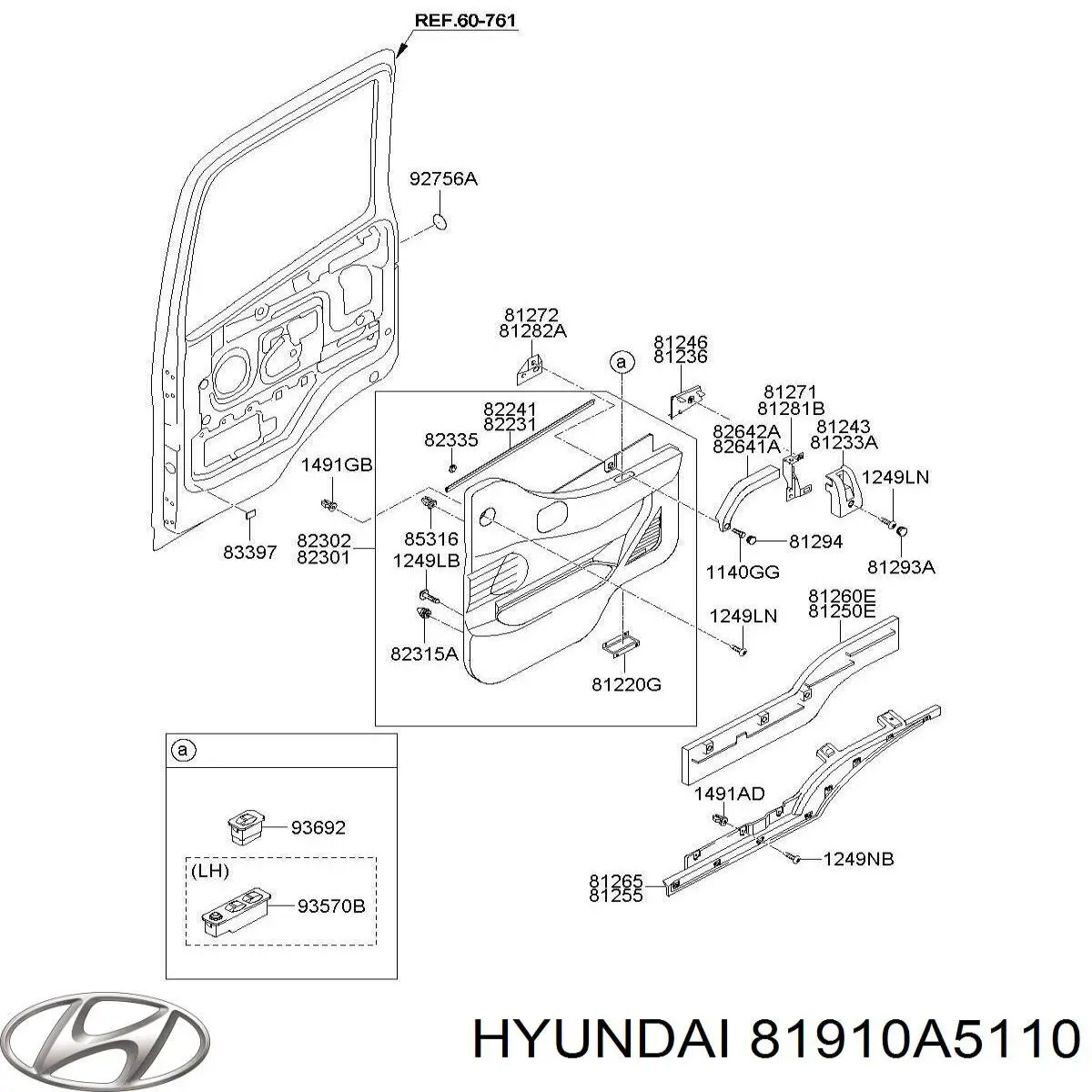 Купить 81910A5110 Hyundai/Kia 
