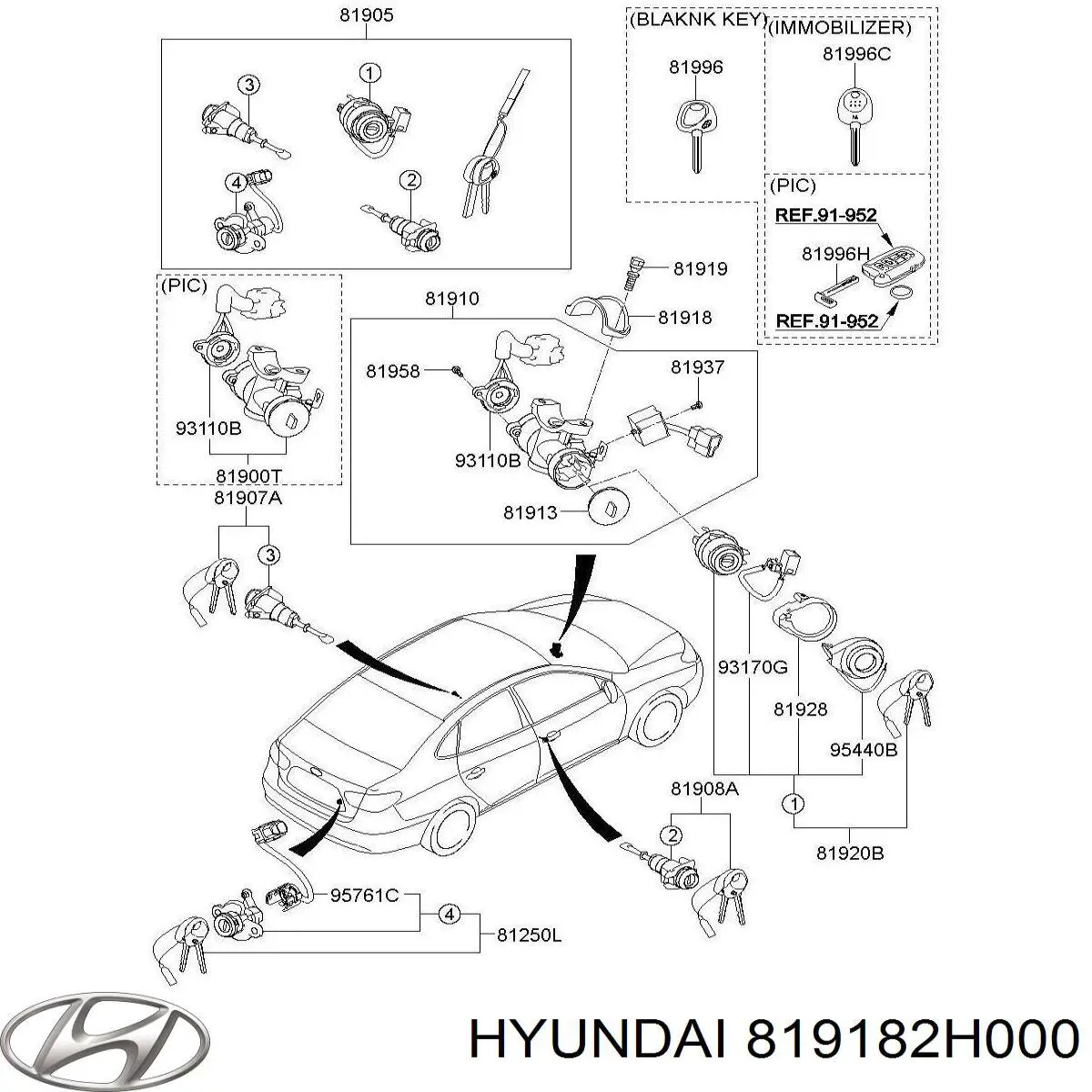  Hyundai/Kia 819182H000 цена, от 5.07 USD