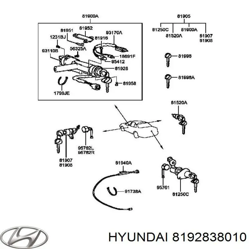  8192838010 Hyundai/Kia