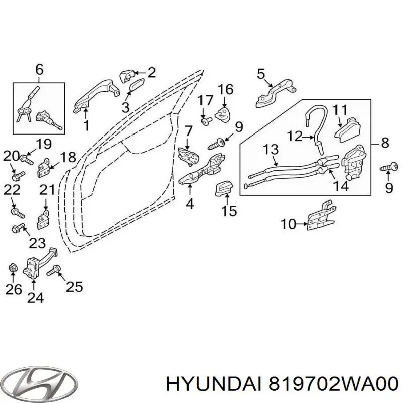 819702WA00 Hyundai/Kia 