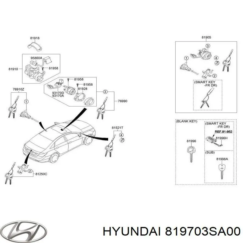  819703SA00 Hyundai/Kia