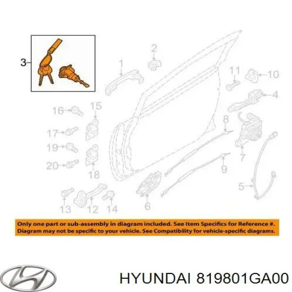Купить 819801GA00 Hyundai/Kia 