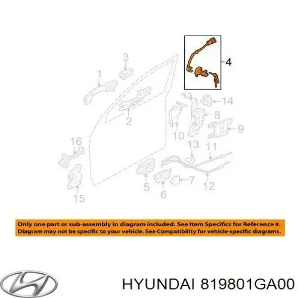  Hyundai/Kia 819801GA00 цена, от 28.31 USD