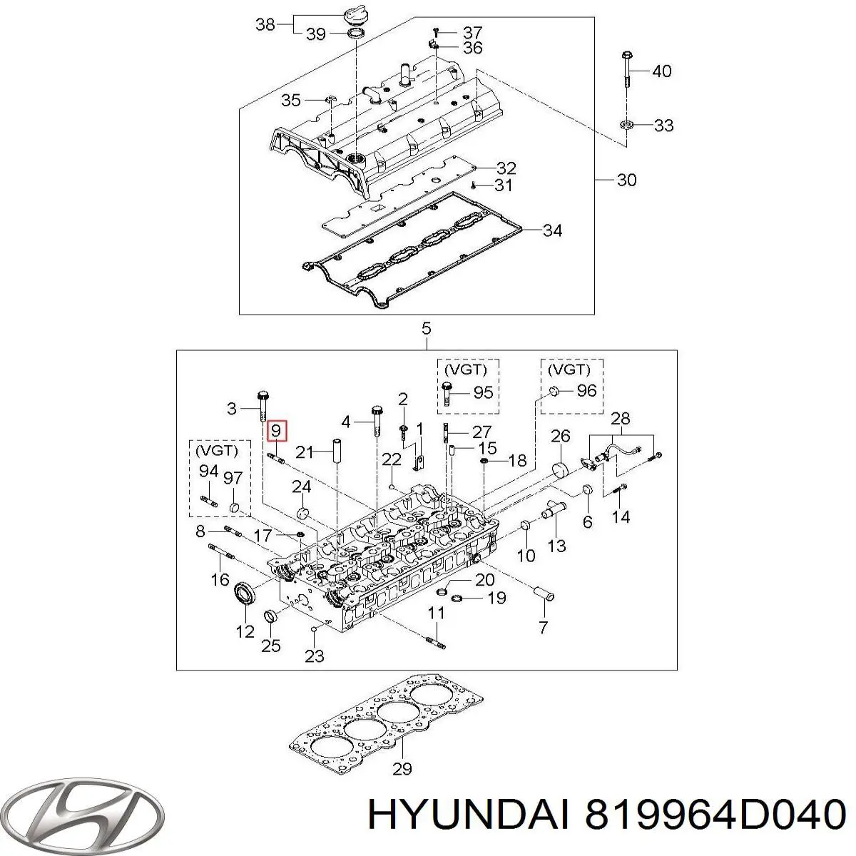 Купить 819964D040 Hyundai/Kia 