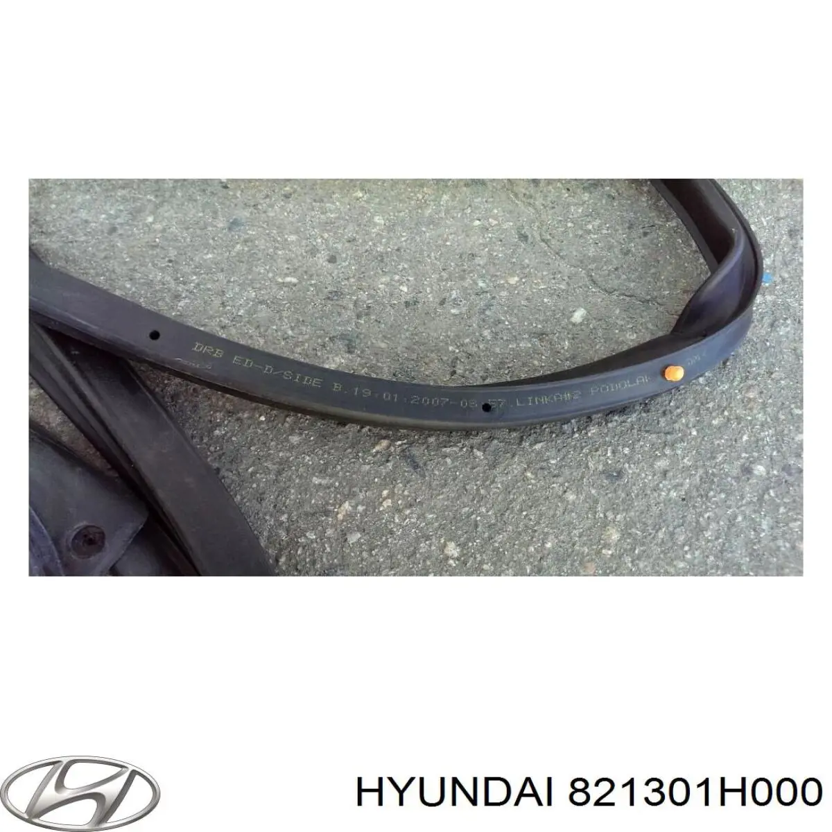 Уплотнитель двери передней левой (на двери) Hyundai/Kia 821301H000 цена, от 10.14 USD