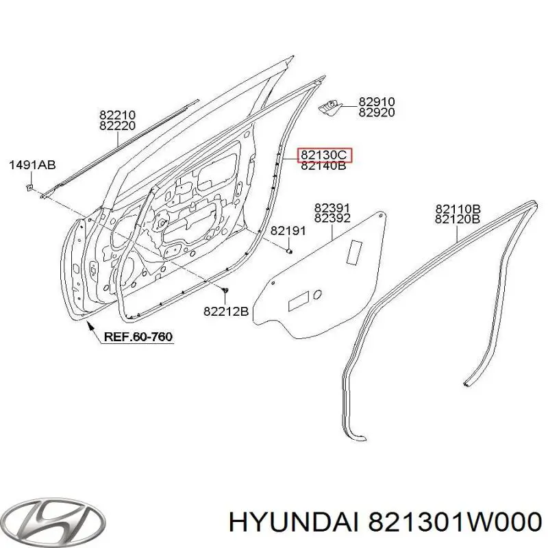  Hyundai/Kia 821301W000 цена, от 57.20 USD