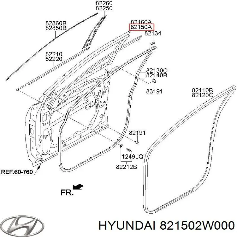  821502W000 Hyundai/Kia