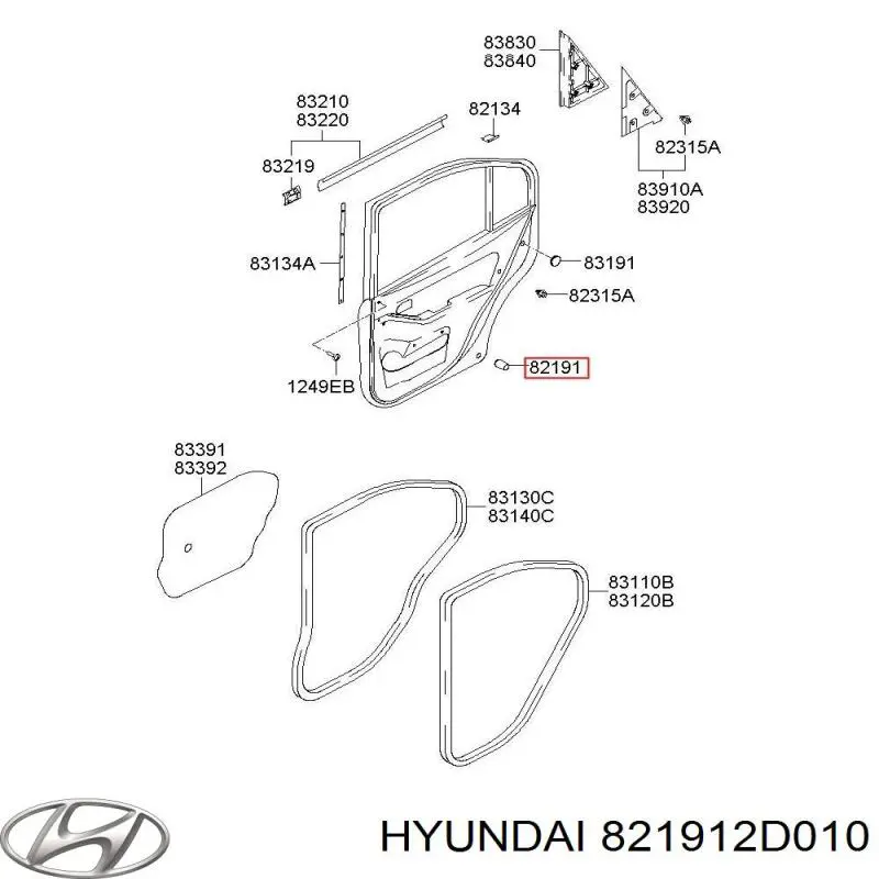  821912D010 Hyundai/Kia