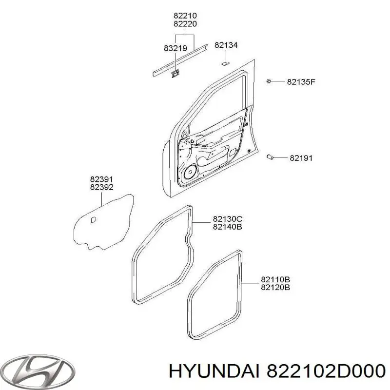  822102D000 Hyundai/Kia