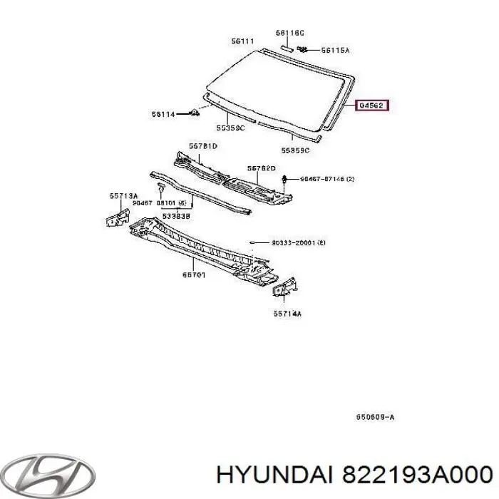 822193A000 Hyundai/Kia 