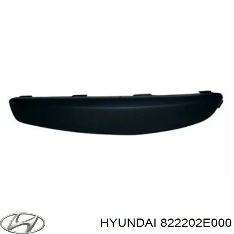 Купить 822202E000 Hyundai/Kia Молдинг опускного стекла двери передней правой