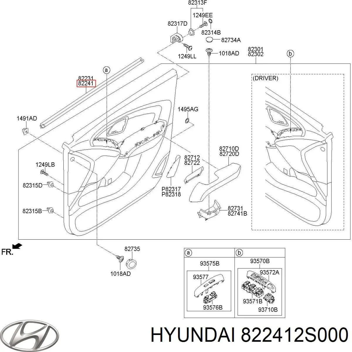  822412S000 Hyundai/Kia