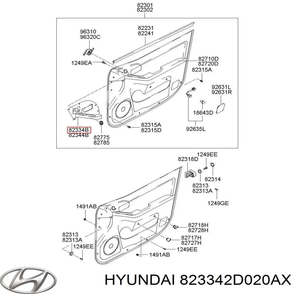  823342D020AX Hyundai/Kia