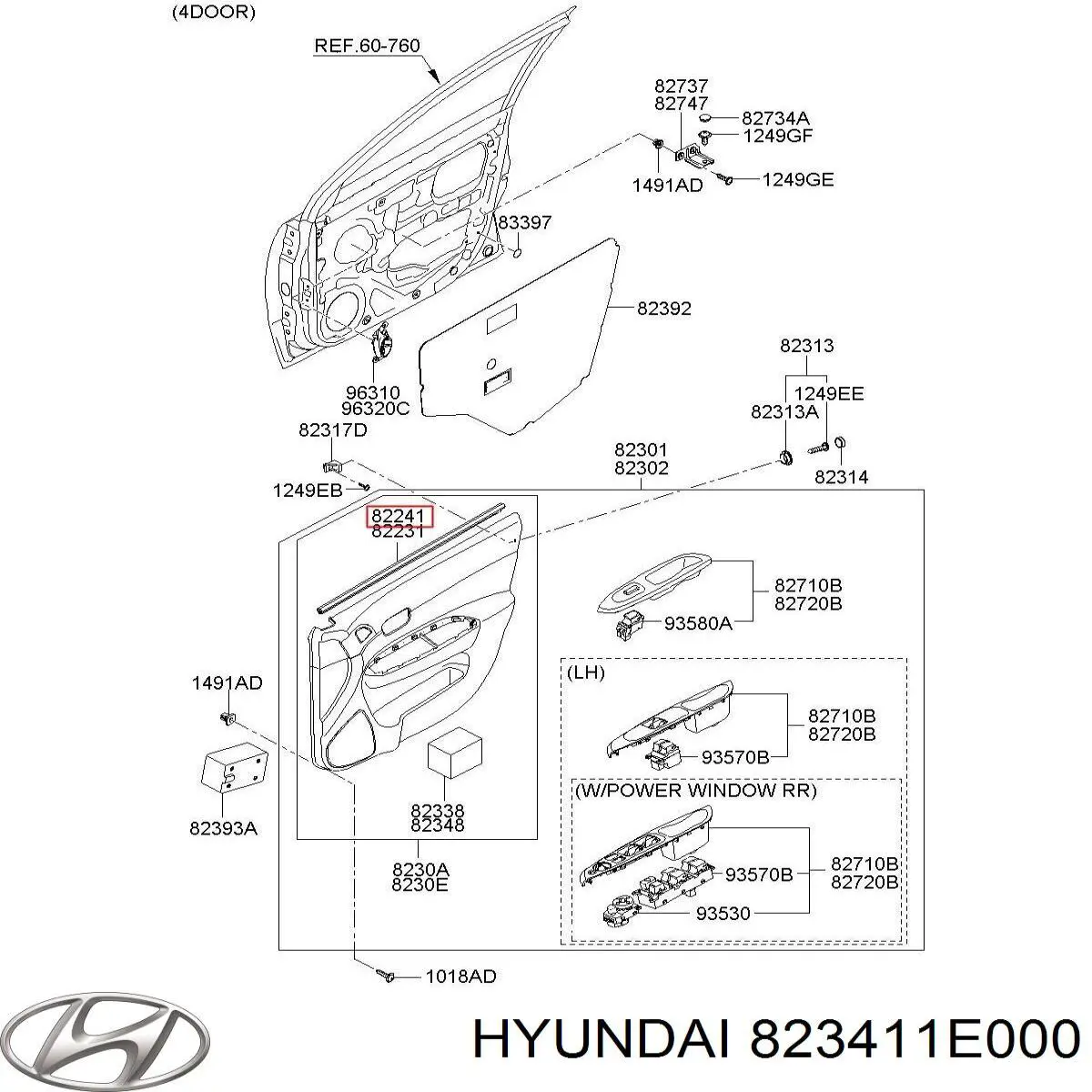  823411E000 Hyundai/Kia