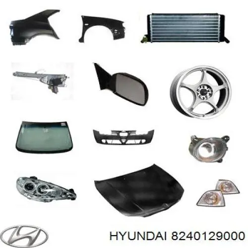 8240129000 Hyundai/Kia механизм стеклоподъемника двери передней левой