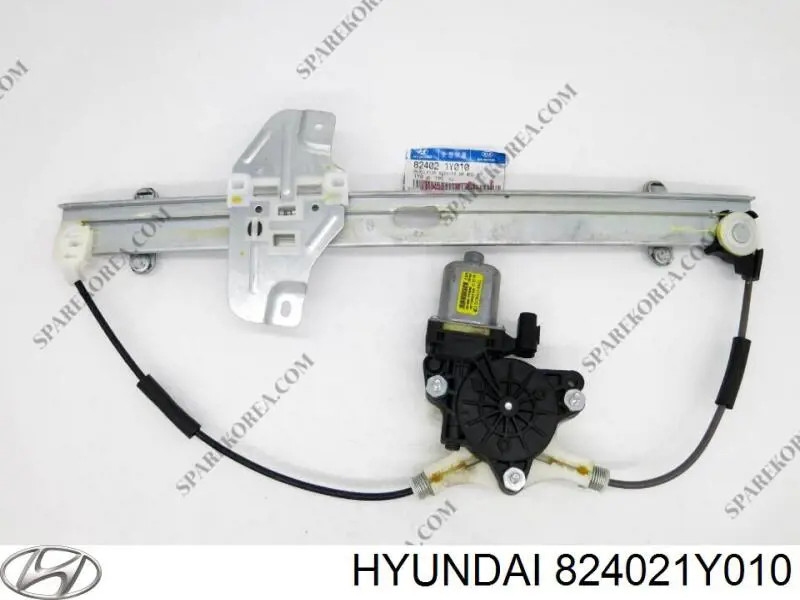 824021Y010 Hyundai/Kia mecanismo de acionamento de vidro da porta dianteira direita