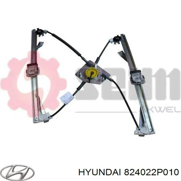 824022P010 Hyundai/Kia mecanismo de acionamento de vidro da porta dianteira direita