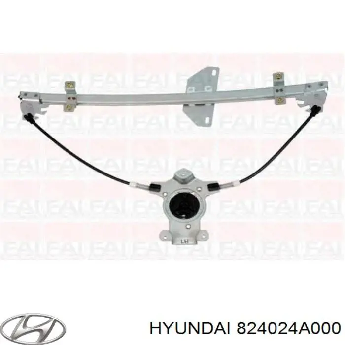 824024A000 Hyundai/Kia mecanismo de acionamento de vidro da porta dianteira direita