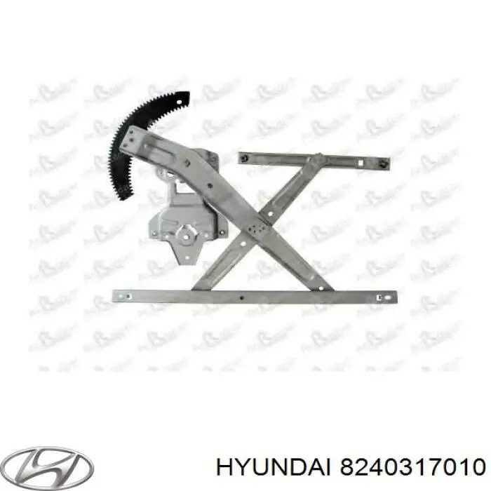 Механизм стеклоподъемника двери передней левой на Hyundai Matrix FC