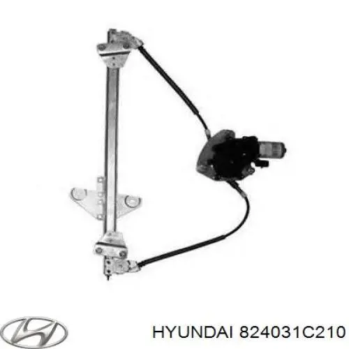 Механизм стеклоподъемника водительской двери Hyundai/Kia 824031C210 цена, от 28.19 USD