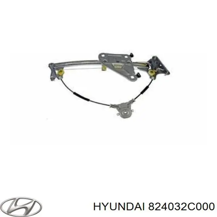 Механизм стеклоподъемника двери передней левой на Hyundai Tiburon 
