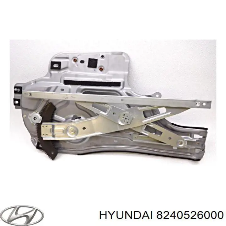 Механизм стеклоподъемника двери передней левой на Hyundai Santa Fe I 