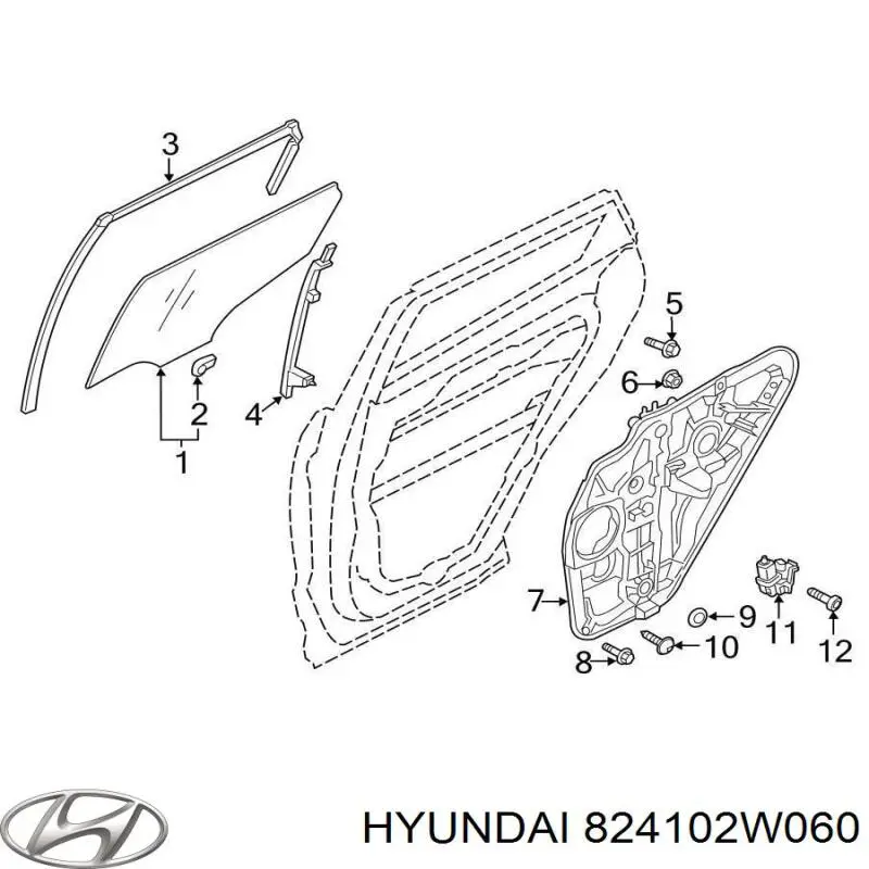  824102W060 Hyundai/Kia