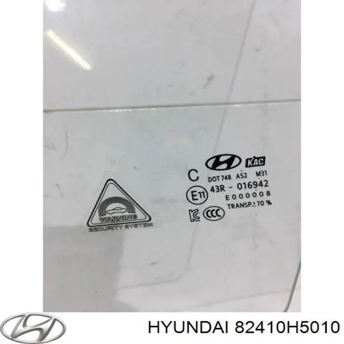 82410H5010 Hyundai/Kia Стекло двери передней левой