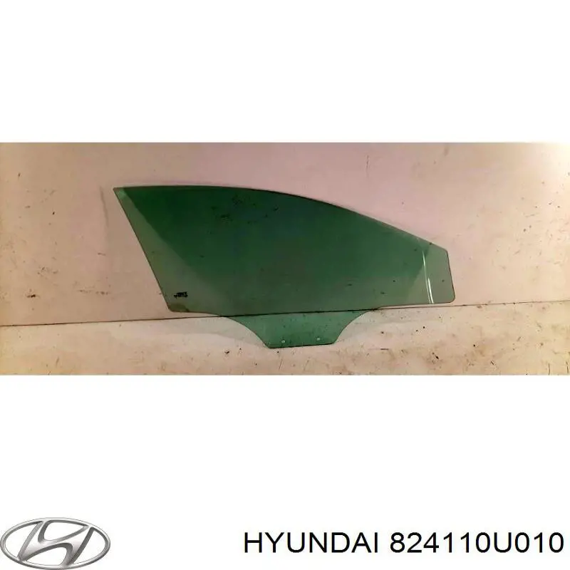 Стекло двери передней левой Hyundai/Kia 824110U010