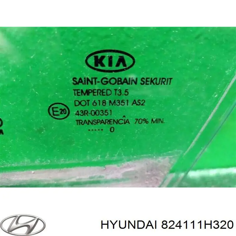 GS4021D301 XYG Стекло двери передней левой