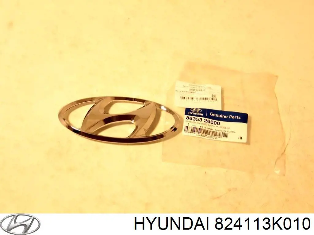 Стекло двери передней левой Hyundai/Kia 824113K010