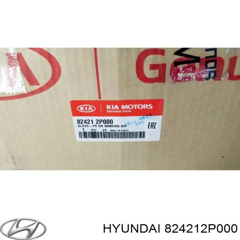Стекло пассажирской двери Hyundai/Kia 824212P000 цена, от 22.94 USD