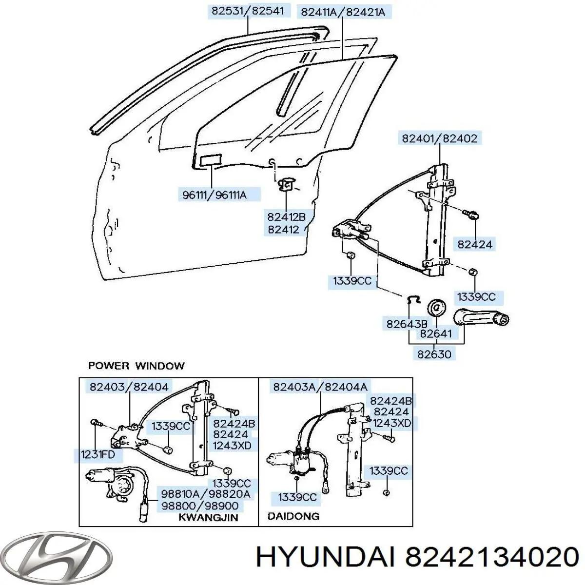 Стекло двери передней правой на Hyundai Sonata EU4