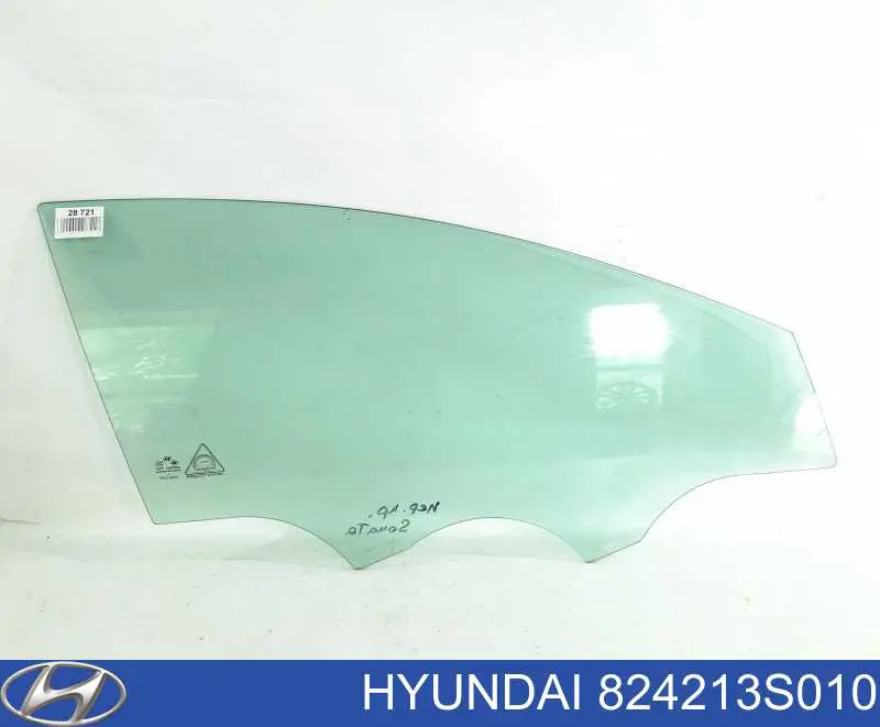Стекло двери передней правой Hyundai/Kia 824213S010