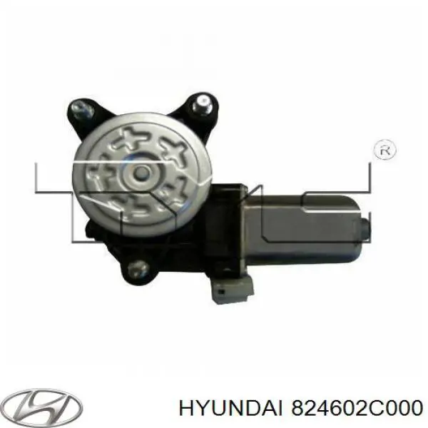 Мотор стеклоподъемника двери передней правой на Hyundai Tiburon 
